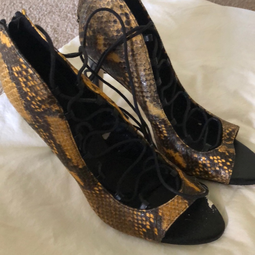 Zara Python Print Heels - image 2